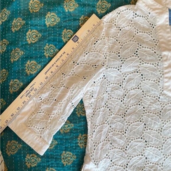 Doncaster Crochet Style White Tunic Size 18 - Picture 10 of 10